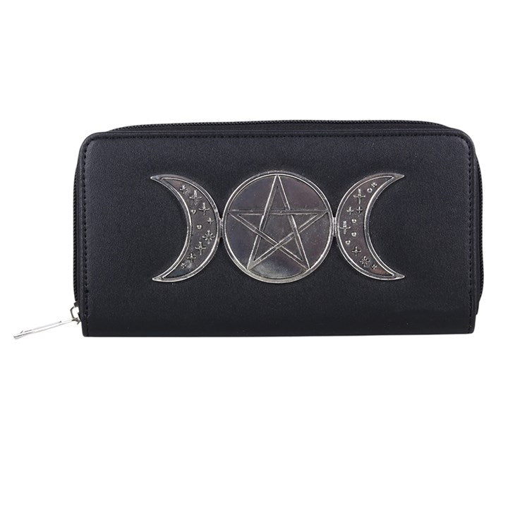 Triple Moon Zippered Purse/Wallet